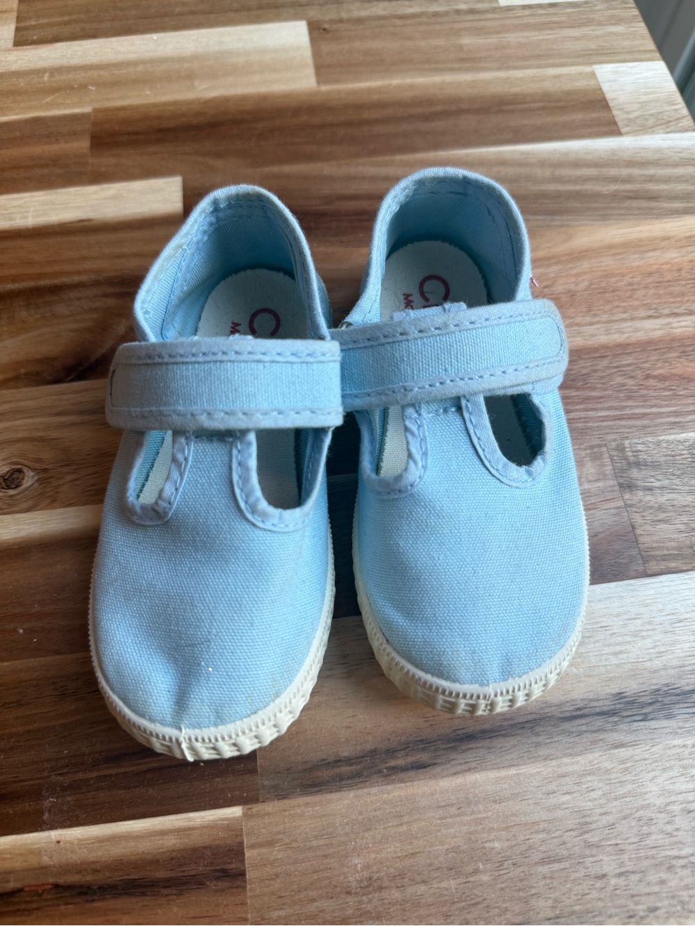 Cienta baby blue MJ shoes size 6